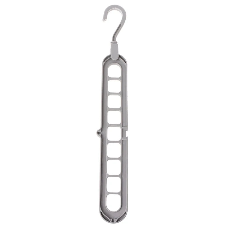 VESTA SmartFold | 9-Tier Adjustable Closet Hanger | Versatile Intelligent Closet Solution | Compact Folding Space-Optimizer Hook | Sturdy Polypropylene Build