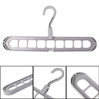 VESTA SmartFold | 9-Tier Adjustable Closet Hanger | Versatile Intelligent Closet Solution | Compact Folding Space-Optimizer Hook | Sturdy Polypropylene Build