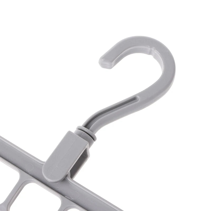 VESTA SmartFold | 9-Tier Adjustable Closet Hanger | Versatile Intelligent Closet Solution | Compact Folding Space-Optimizer Hook | Sturdy Polypropylene Build
